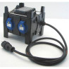 COFFRET 16A NF VERS 4X16A NF AVEC INTERDIFF 30MA PCE