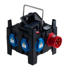 COFFRET 16A NF VERS 4X16A NF AVEC INTERDIFF 30MA PCE