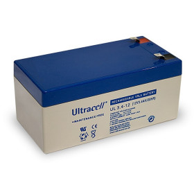 BATTERIE PLOMB 12V 3.4AH 134.4X67.5X61mm ULTRACELL