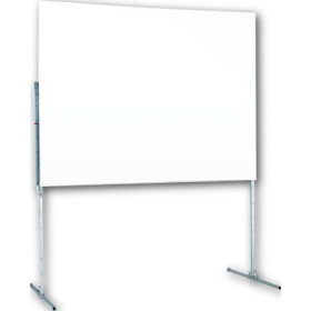ECRAN VALISE COMPLETE BLANC MAT 206X366 16/9 BORDS NOIRS