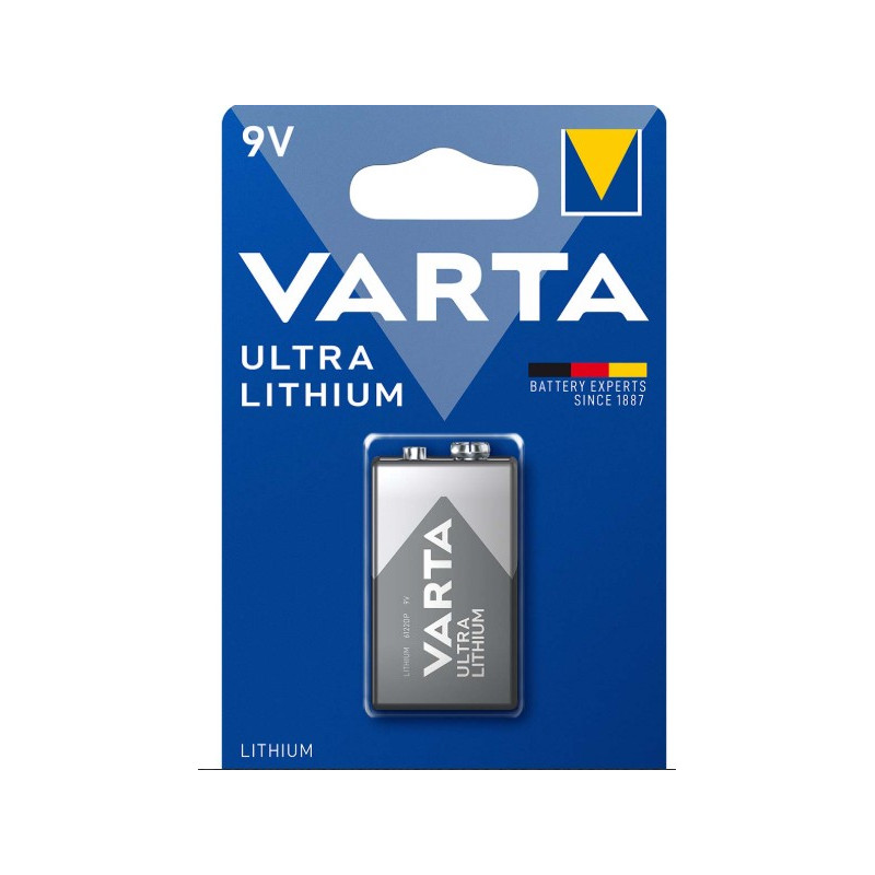 PILE LITHIUM 9V 1.2A - VARTA PILE LITHIUM 9V 1.2A - VARTA