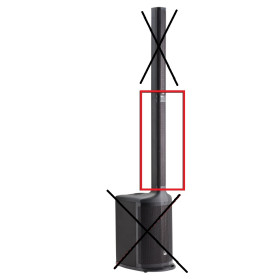 SOCLE POUR COLONNE COMPLETE MOJO 1200 ET 2000 AUDIOPHONY
