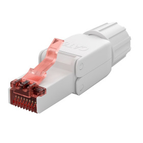 FICHE RJ45 MALE PRO CAT6 RIGIDE NON BLINDE INSTALLATION SANS OUTIL