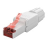 FICHE RJ45 MALE PRO CAT6 RIGIDE NON BLINDE INSTALLATION SANS OUTIL