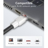 FICHE RJ45 MALE PRO CAT6 RIGIDE NON BLINDE INSTALLATION SANS OUTIL