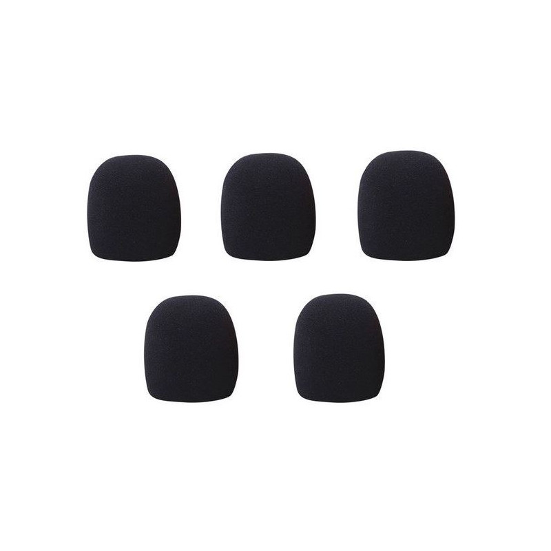 JEU DE 5 BONNETTES NOIRES POUR MICRO CHANT STANDARD