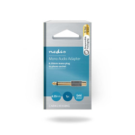 ADAPTATEUR PRO JACK MALE 6.35 MONO / RCA FEMELLE NEDIS