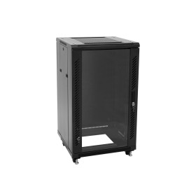 RACK 16U METAL AVEC PORTE VITREE