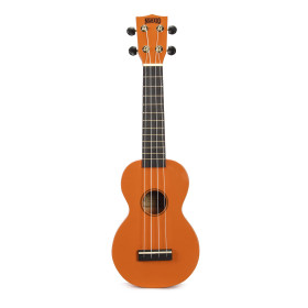 UKULELE SOPRANO ORANGE BRILLANT HOUSSE MAHALO