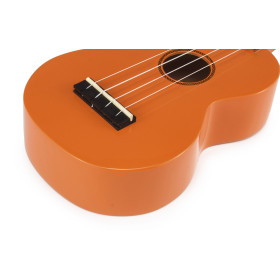 UKULELE SOPRANO ORANGE BRILLANT HOUSSE MAHALO