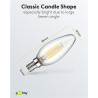 LAMPE BOUGIE LED E14 230V 4W 2700K - EQUIVALENT A 40W - BLANC CHAUD