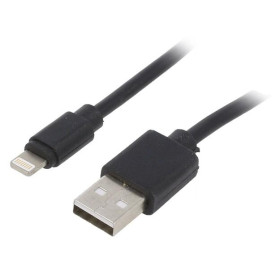 CORDON USB A 2.0 MALE VERS LIGHTNING MALE 2 METRES 