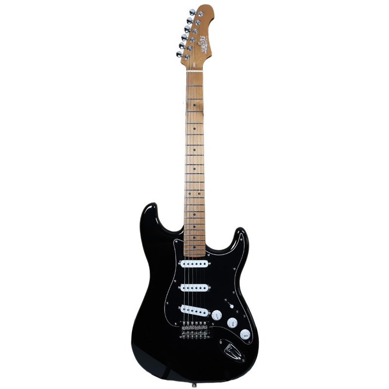 GUITARE JET GUITARS JS300 BLACK WHITE LIMITED GUITARE JET GUITARS JS300 BLACK WHITE LIMITED