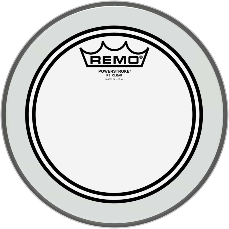 PEAU DE TOM 8" POWERSTROKE 3 TRANSPARENTE REMO PEAU DE TOM 8" POWERSTROKE 3 TRANSPARENTE REMO