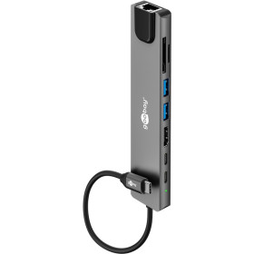 SLIM 8-PORT HUB USB AVEC HDMI ET RJ45 GOOBAY