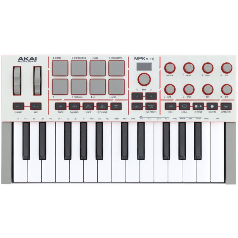 CLAVIER USB 25 TOUCHES 8 PADS 8 ENCODEURS AKAI