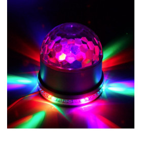 EFFET LUMIERE LED SOLEIL + BOULE DISCO BOOMTONE DJ