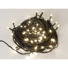 GUIRLANDE SCINTILLANTE 12M 80 LEDS BLANCHES 24V