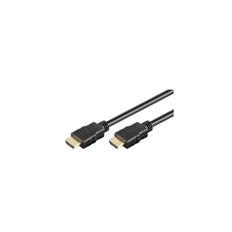 CORDON HDMI HAUTE VITESSE MALE/MALE 5 M NOIR GOOBAY