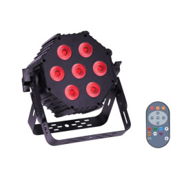 PROJECTEUR LED PAR SLIM 7x30W RGBW 4-en-1 J.COLLYNS