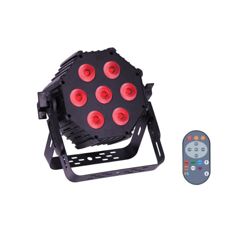 PROJECTEUR LED PAR SLIM 7x30W RGBW 4-en-1 J.COLLYNS