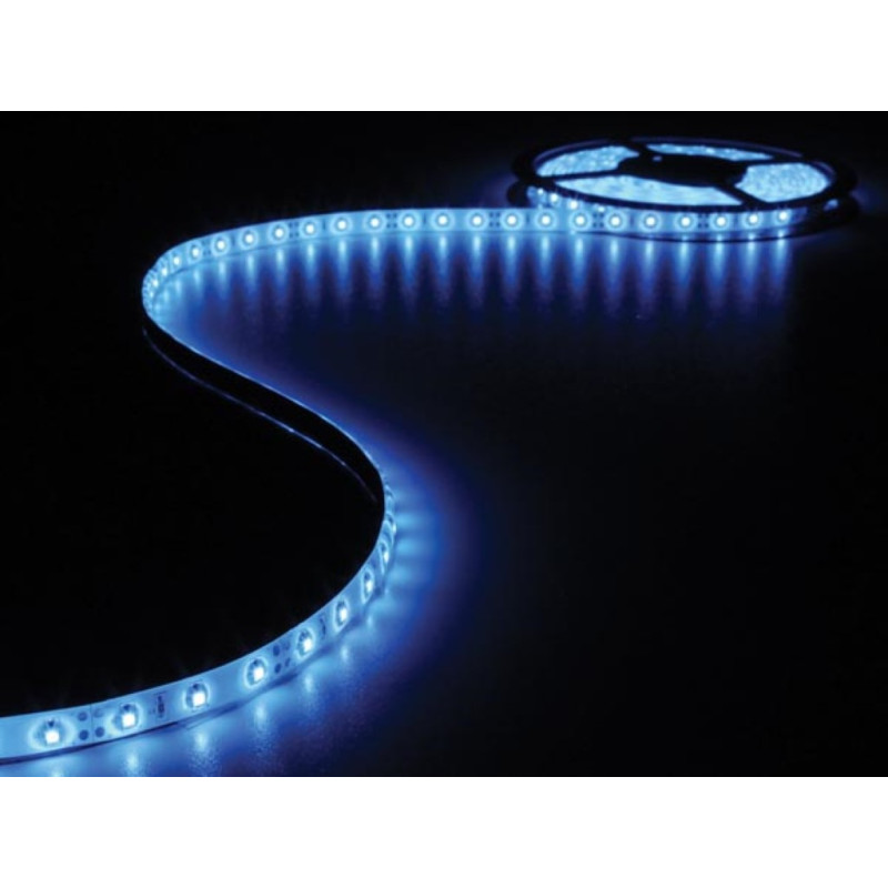 BANDE LED FLEXIBLE AUTOADHESIVE IP61 300 LEDS BLEUE 5M - LS12M130B1