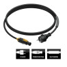 CABLE POWERCON / SCHUKO 3*1.5mm2 1.5M EXPELEC