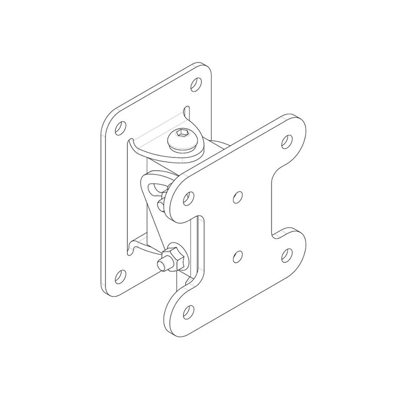 FIXATION MURALE POUR ENCEINTE CUBOID 8 NOIR OPTIMAL AUDIO