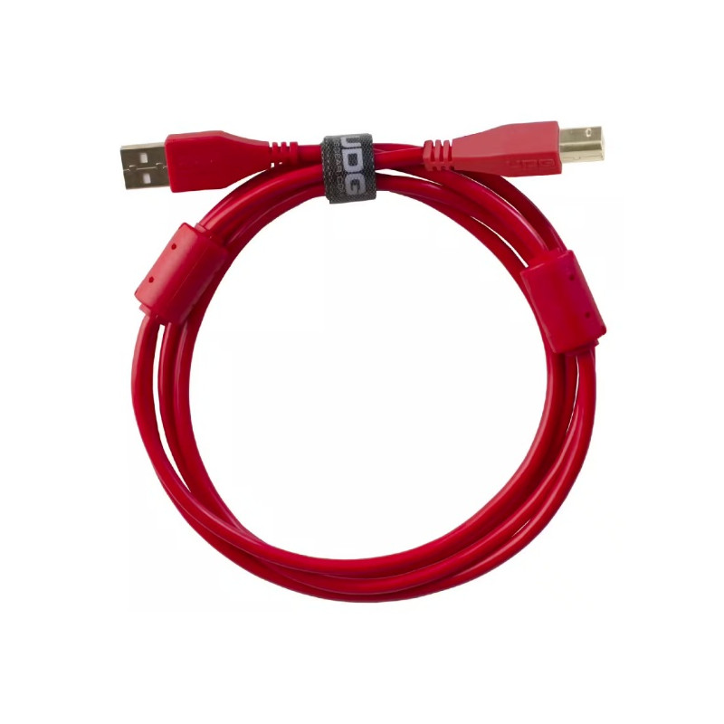 CABLE USB 2.0 A-B ROUGE DROIT 1M UDG