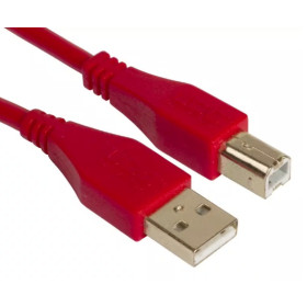 CABLE USB 2.0 A-B ROUGE DROIT 1M UDG