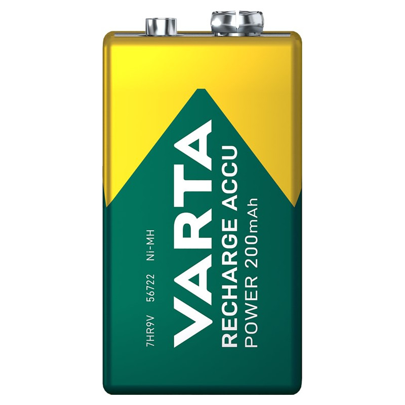 ACCU 9V 6HR61 RECHARGEABLE 200mAh VARTA