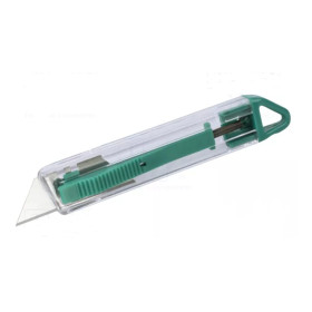 CUTTER A LAME AUTORETRACTABLE CORPS PLASTIQUE