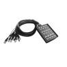 MULTIPAIRE BOITIER SCENE XLR 12 IN - 12 OUT LONGUEUR 15 METRES POWER