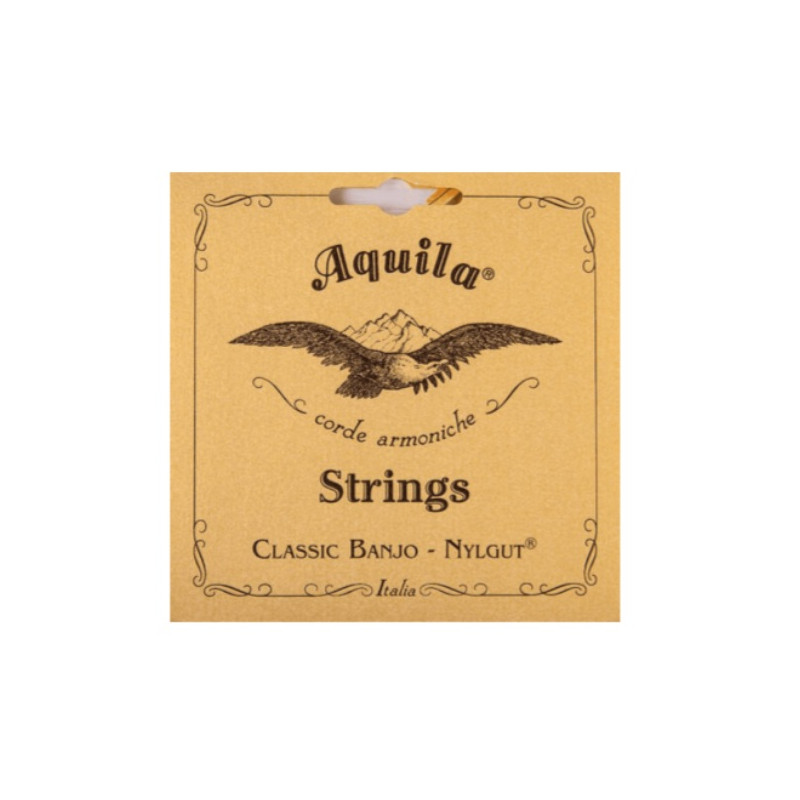 JEU DE 5 CORDES BANJO MEDIUM NYLGUT AQUILA