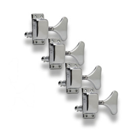 4 MECANIQUES BASSE VINTAGE BOUTON Y RADIO 1:20 CHROME 