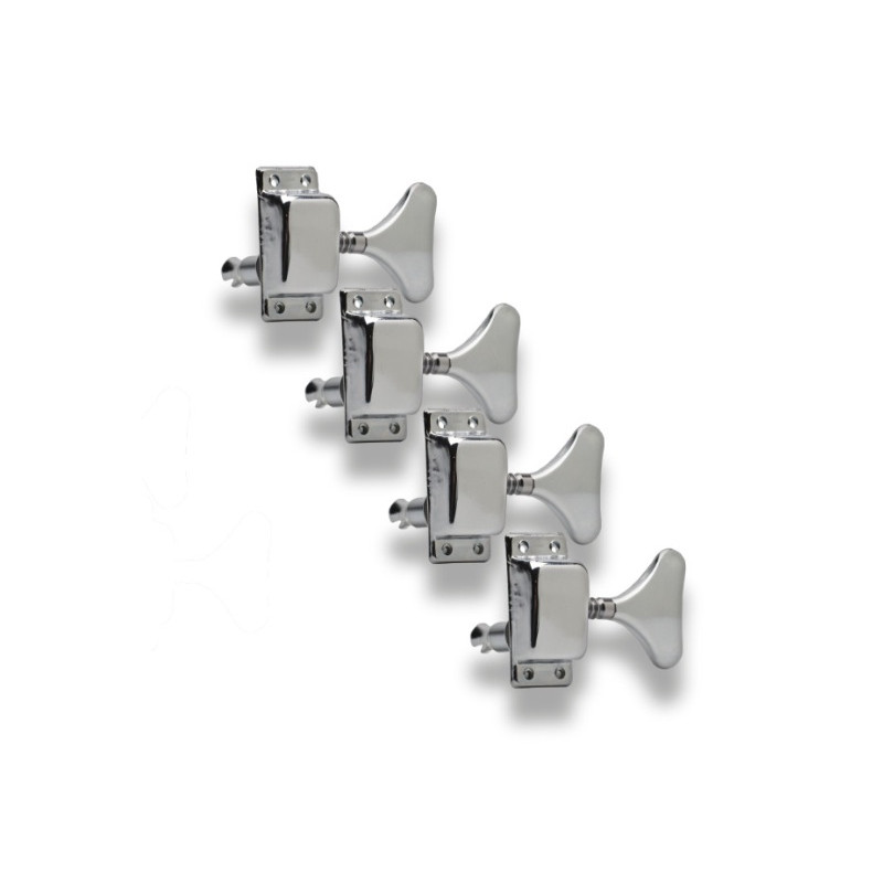 4 MECANIQUES BASSE VINTAGE BOUTON Y RADIO 1:20 CHROME 