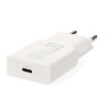 CHARGEUR RAPIDE BLANC USB-C 20W/3A POUR SMARTPHONE NEDIS