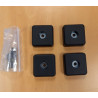 4 PIEDS CAOUTCHOUC POUR ENCEINTE QSC KC12
