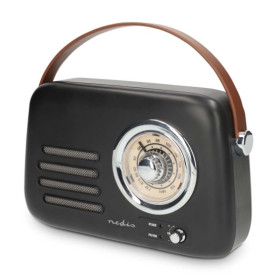 RADIO VINTAGE AUTONOME NOIR BT FM 3W