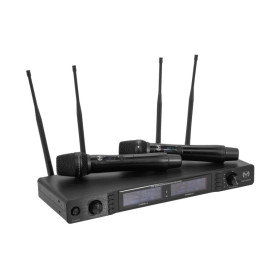 SYSTEME DOUBLE MAIN UHF 30MW MAC MAH