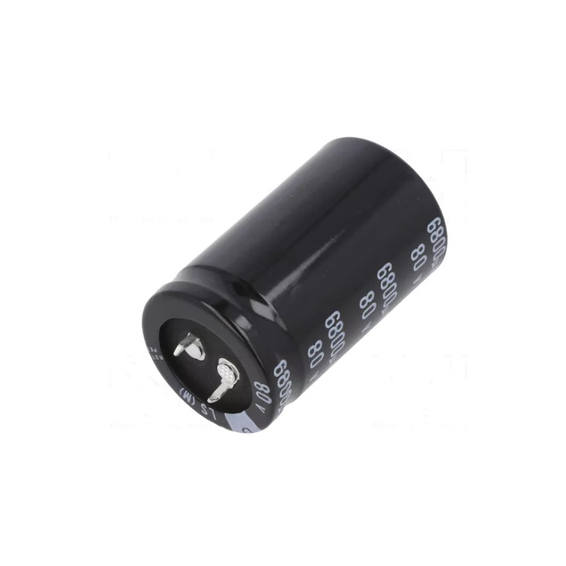 CONDENSATEUR ELECTROLYTIQUE 6800uF 80VDC Ø30x50mm NICHICON