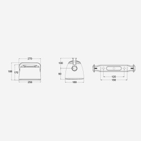 ENCEINTE BLANCHE AUDIOPHONY 5+1 40W 100V OHMS IP65