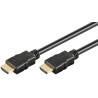 CORDON HDMI HAUTE VITESSE MALE/MALE 0.5 METRE NOIR GOOBAY 4K/60HZ
