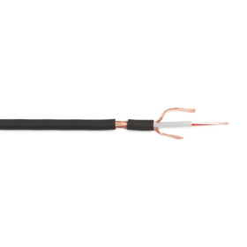BOBINE 100 METRES CABLE MICRO 2 x 0,38mm² gaine noire TESCA