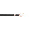 BOBINE 100 METRES CABLE MICRO 2 x 0,38mm² gaine noire TESCA
