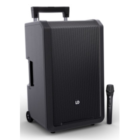ENCEINTE AMPLIFIEE BT SUR BATTERIE 12" + 1 HF MAIN LD SYSTEMS