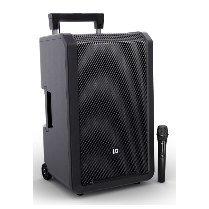 ENCEINTE AMPLIFIEE BT SUR BATTERIE 12" + 1 HF MAIN LD SYSTEMS