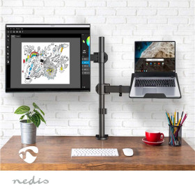 SUPPORT DE MONITEUR DE BUREAU ET PC PORTABLE