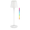 LAMPE LED DE TABLE A LED SANS FIL RGBW 38CM BLANCHE