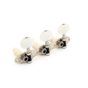 MÉCANIQUES CLASSIQUE 3+3 HAUSER BOUTON NACRÉ NICKEL DER JUNG®